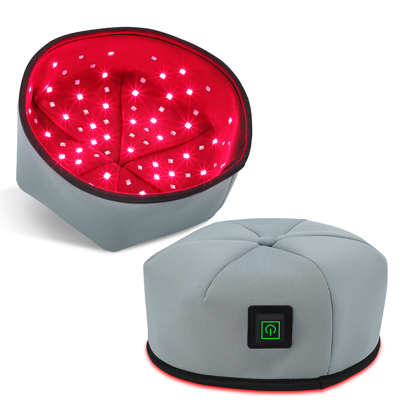 Hair Care Routine - Red Light Therapy Device Treatment Hat