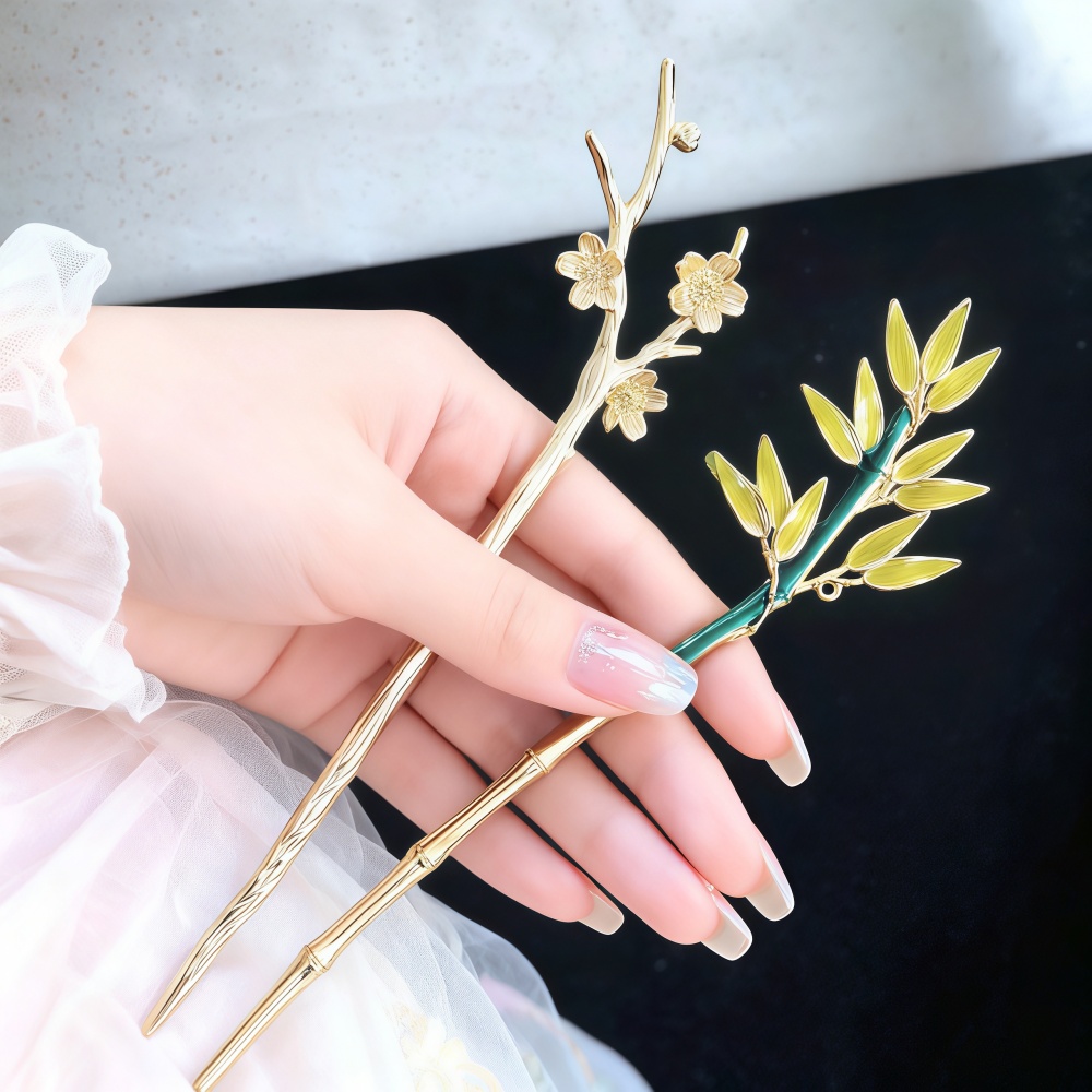 Hair Care Ingredients - Enamel Alloy Hairpin For Women Chinese
