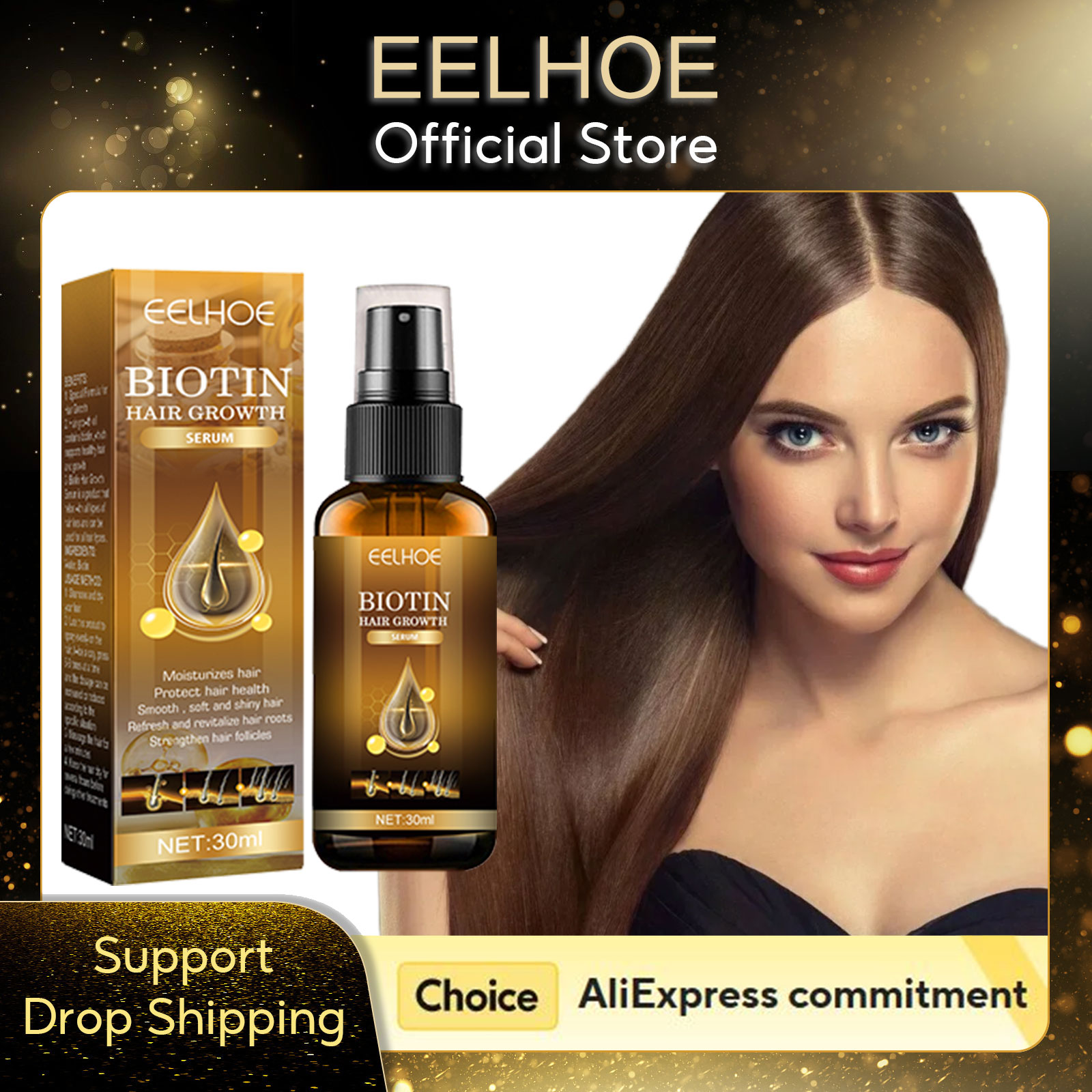 Hair Care Natural Products - EELHOE Biotin Hair Growth Serum Regrowth