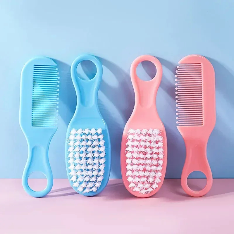 Hair Care Routine - 1/2Set Baby Hairbrush Comb Portable Newborn