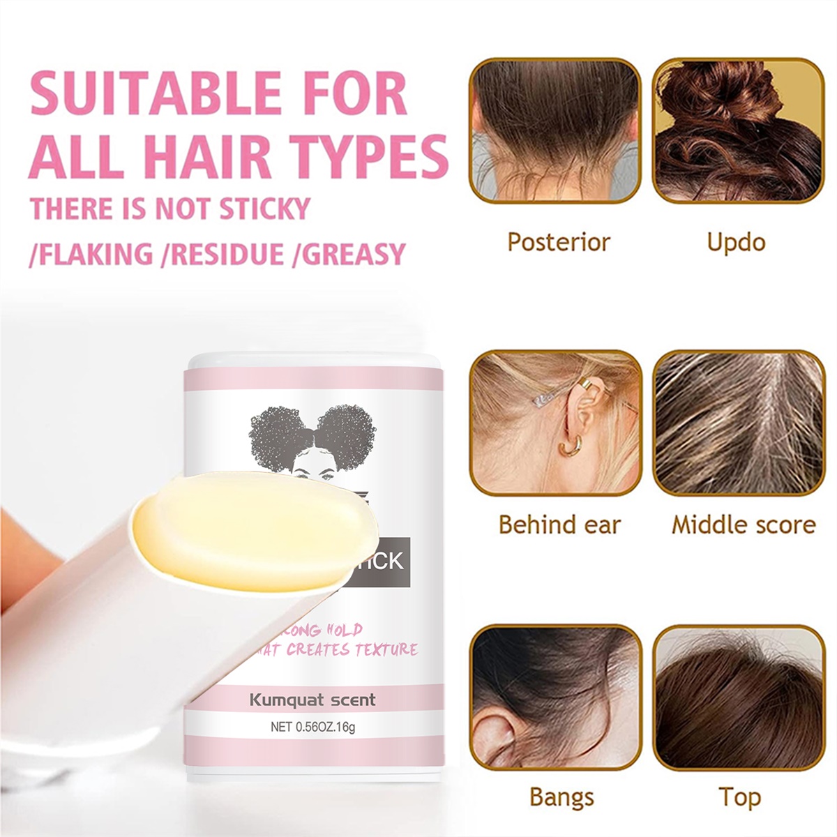 GOIPLE Slick Hair Wax Stick,Ba - Edge Control Gel ulasan dan harga