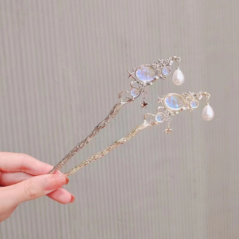Moonstone Hairpin with Star &  - Hair Care Ingredients ulasan dan harga