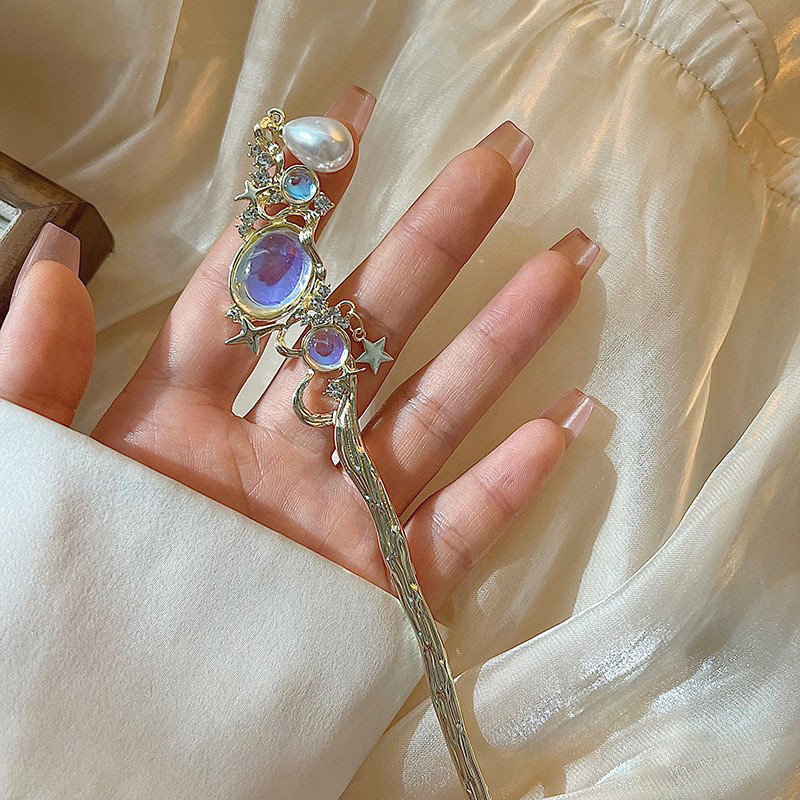Moonstone Hairpin with Star &  - Hair Care Ingredients ulasan dan harga