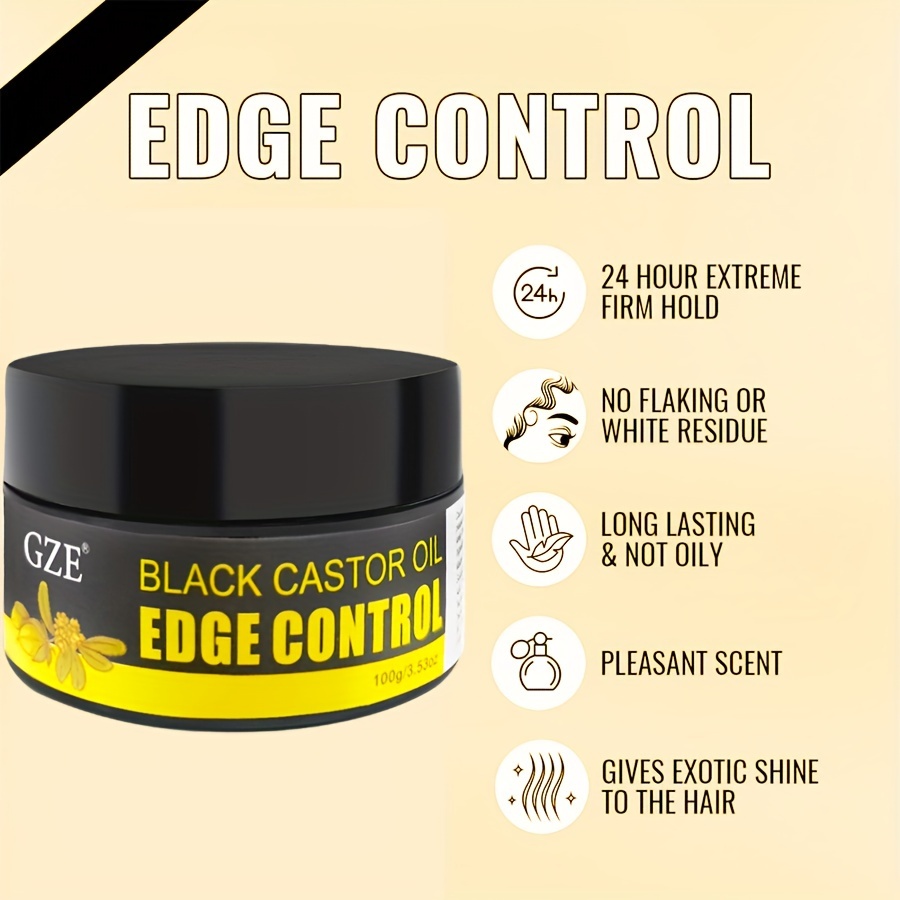 GZE African Black Castor Extra - Edge Control Gel ulasan dan harga