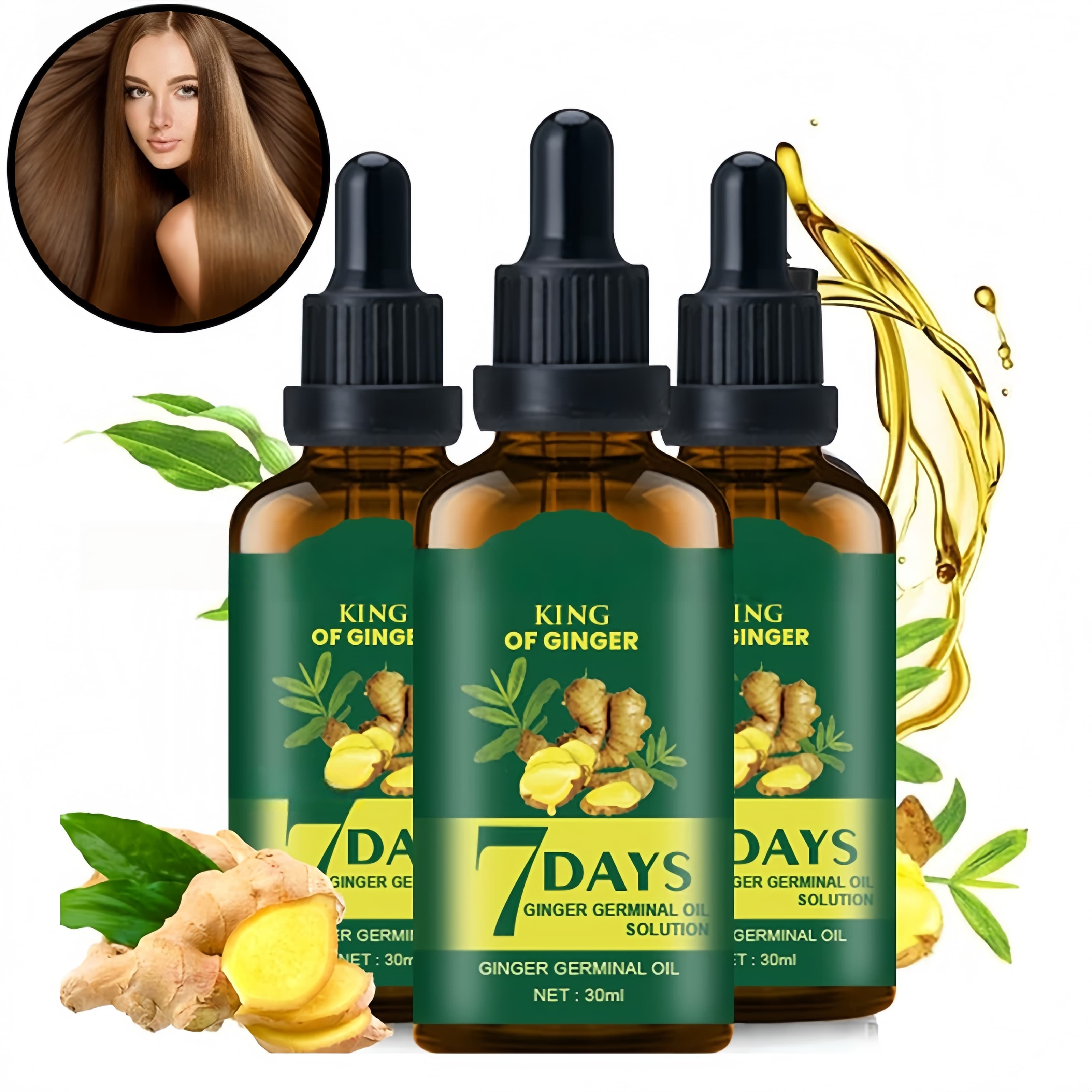 Hair Growth Oil Ginger Biotin  - Hair Care Fragrance Essential Oil ulasan dan harga