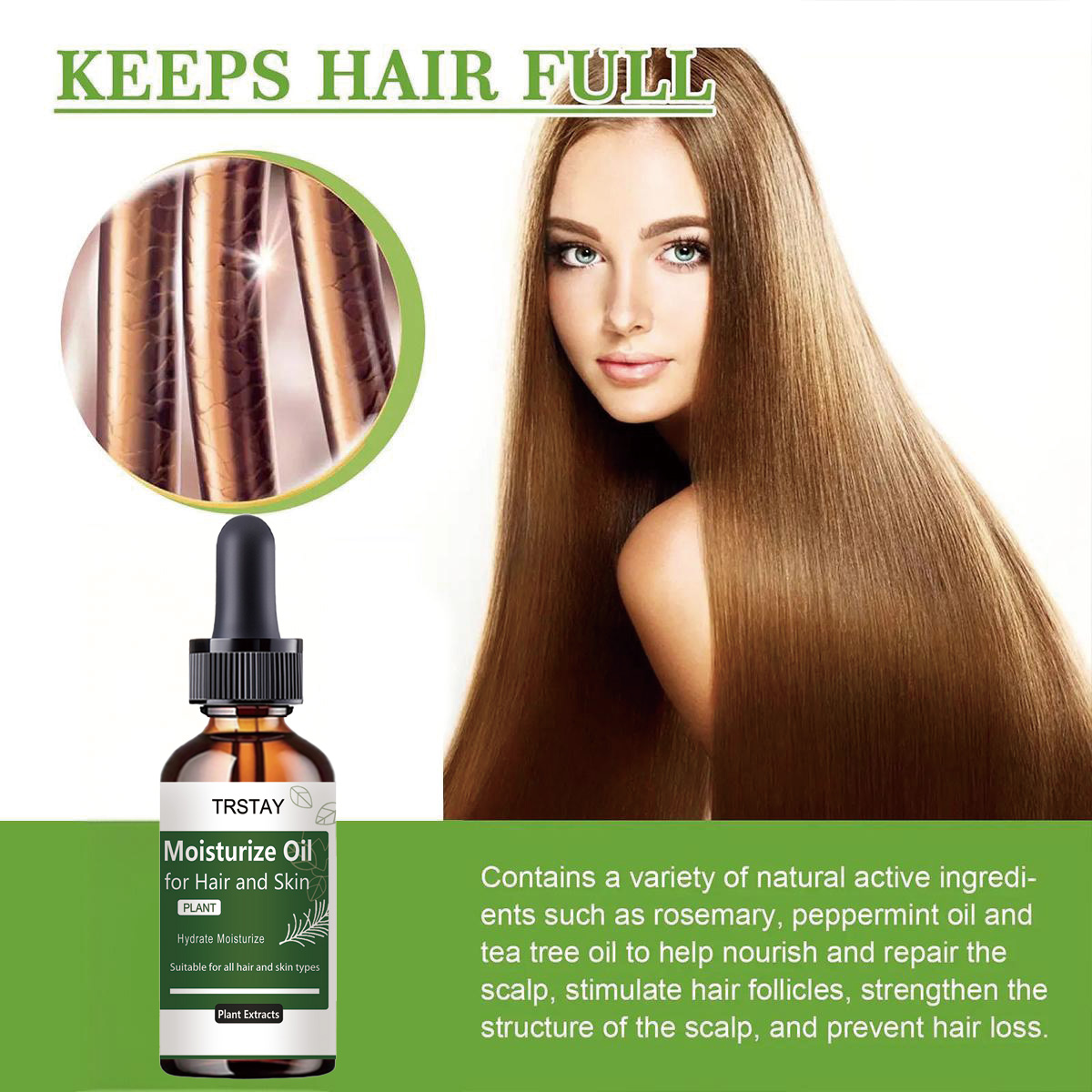 TRSTAY Rosemary Essential Oil  - Rosemary Hair Oil ulasan dan harga