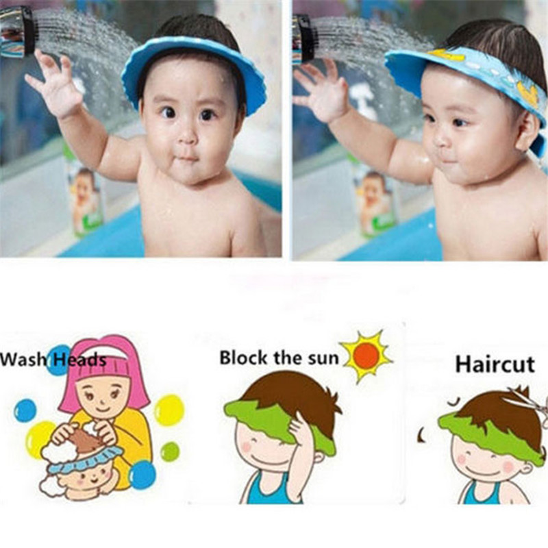 Adjustable Baby Shower Hat Tod - Hair Care For Baby ulasan dan harga