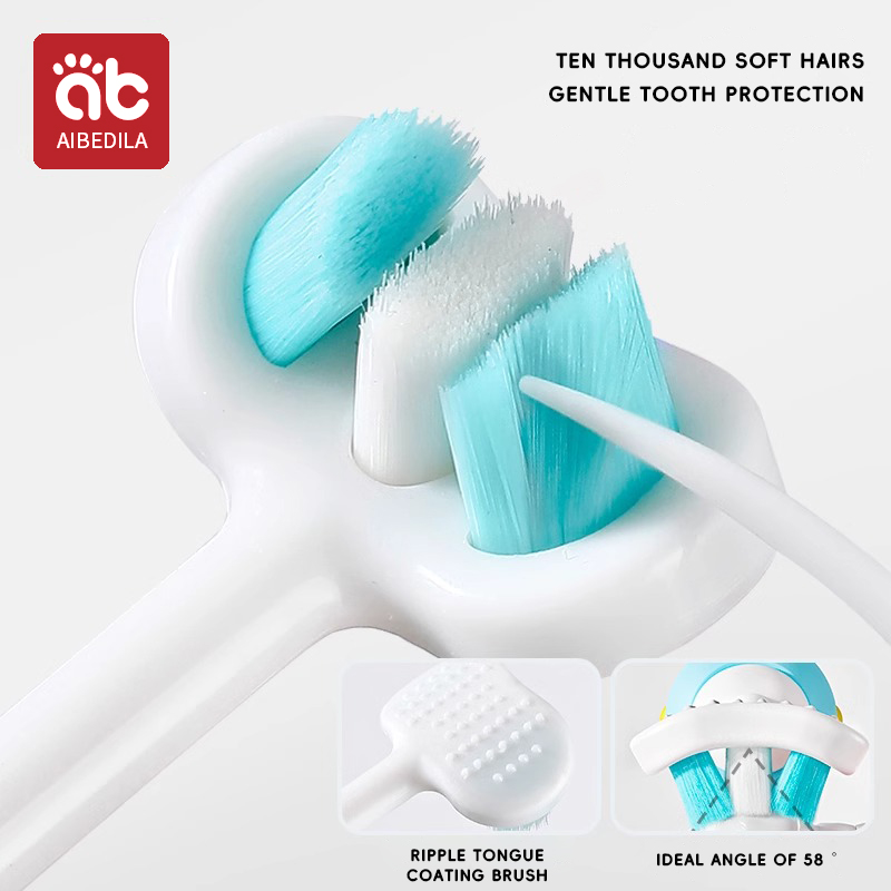 3D Stereo Three-Sided Toothbru - Hair Care For Baby ulasan dan harga