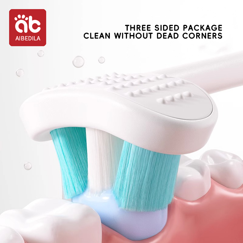 3D Stereo Three-Sided Toothbru - Hair Care For Baby ulasan dan harga