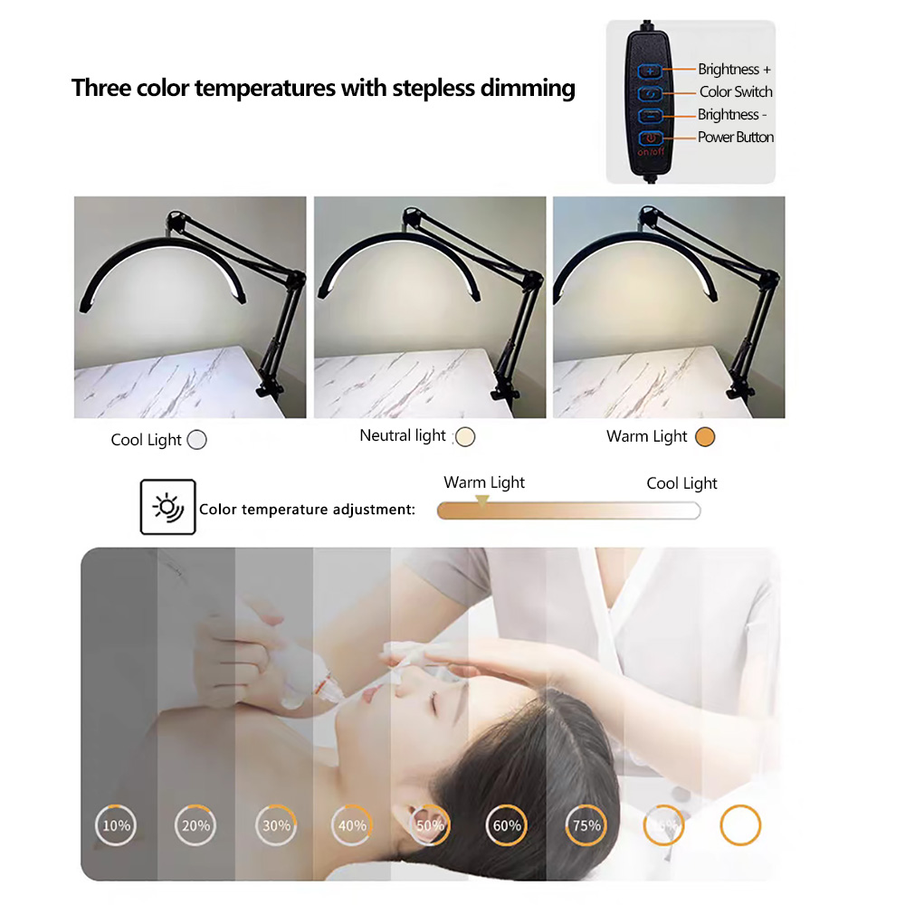 Clamp-on Fill Light Adjustable - Hair Care In Salon ulasan dan harga