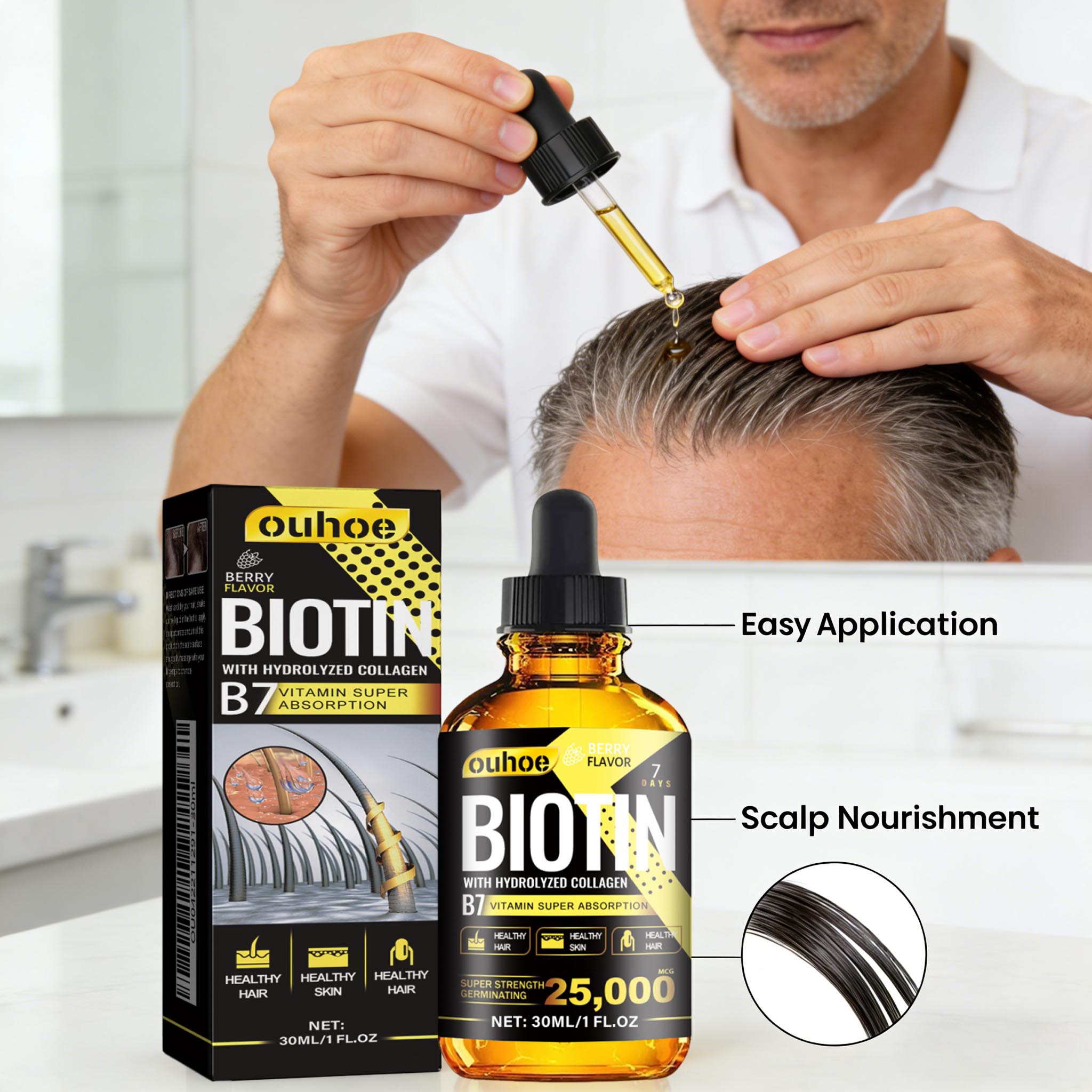 Biotin Hair Oil Collagen Scalp - Hair Care Ginseng ulasan dan harga