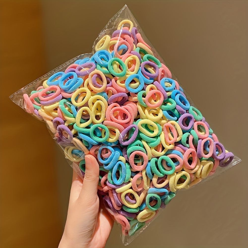 300/600 pure color hair tie ru - Hair Care For Baby ulasan dan harga