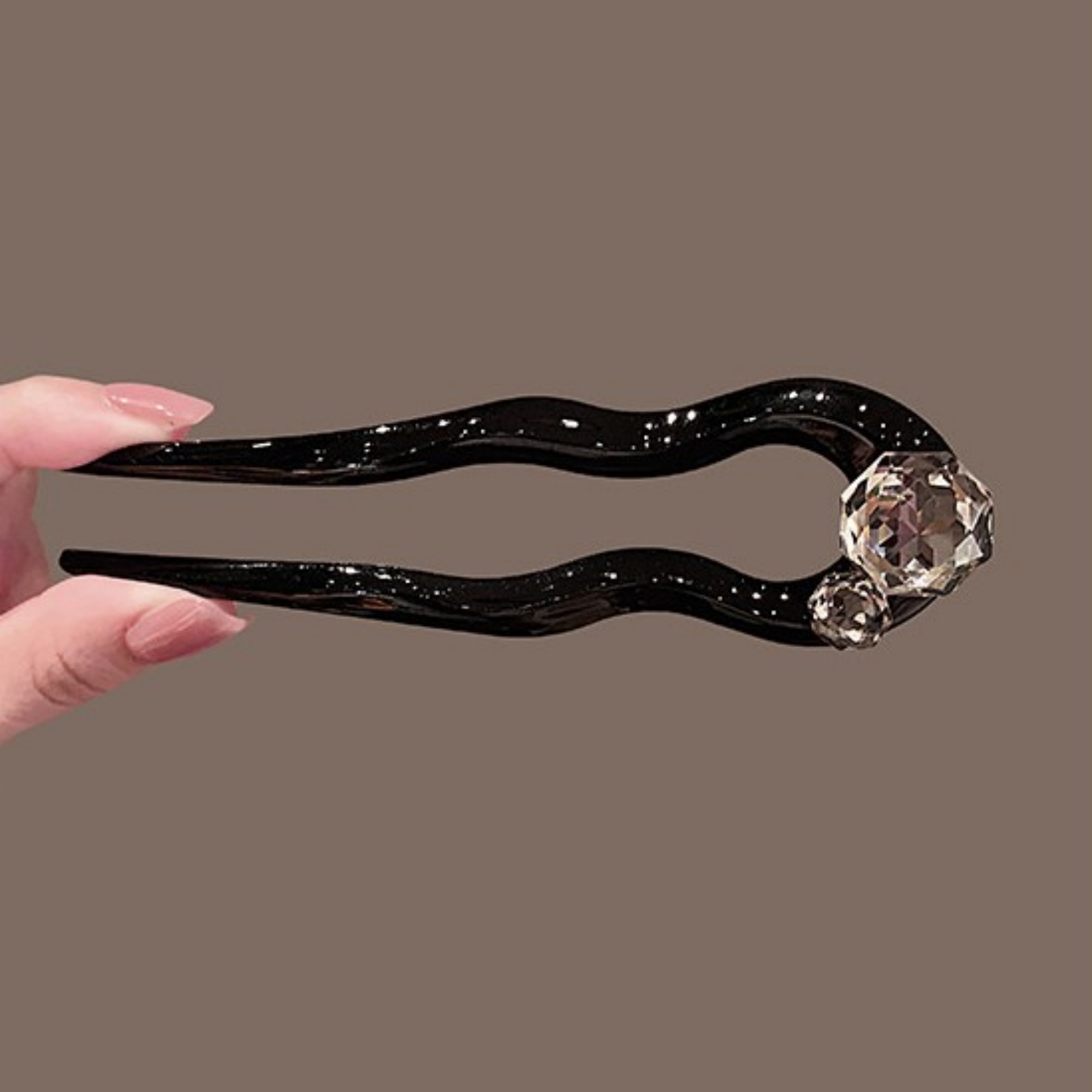 1PC Crystal Hair Fork,Black El - Hair Care Ingredients ulasan dan harga