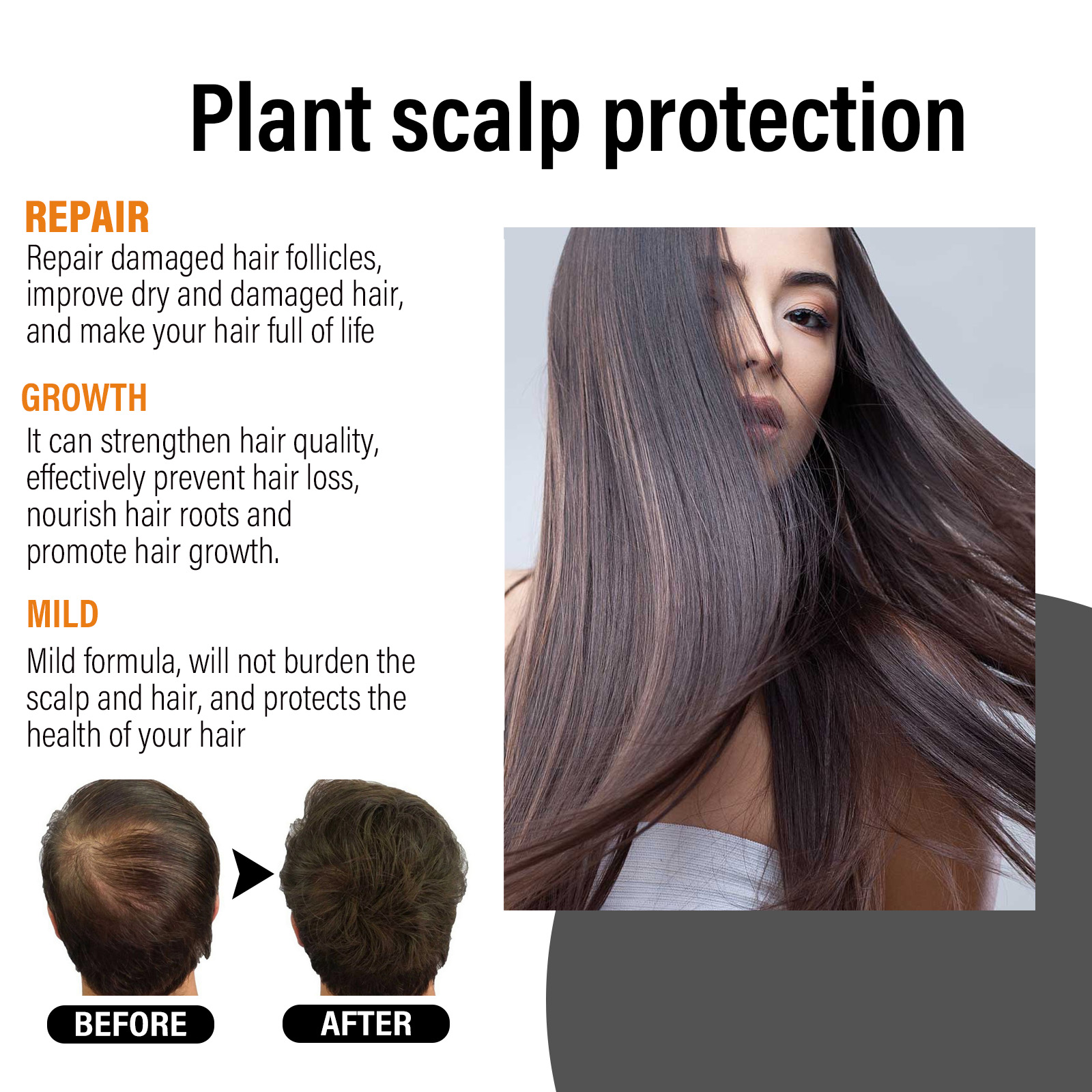 Ouhoe Fast Hair Growth Spray A - Hair Care Natural Products ulasan dan harga