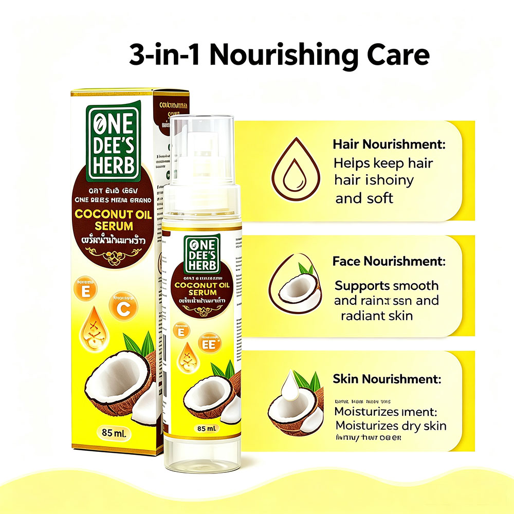 Thailand One Dee's Herb Coconu - Hair Care Thailand ulasan dan harga