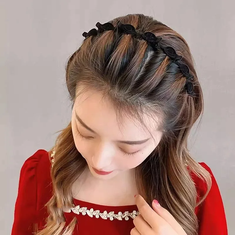 1/3 Pcs Flocking Braided Headb - Hair Care For Baby ulasan dan harga