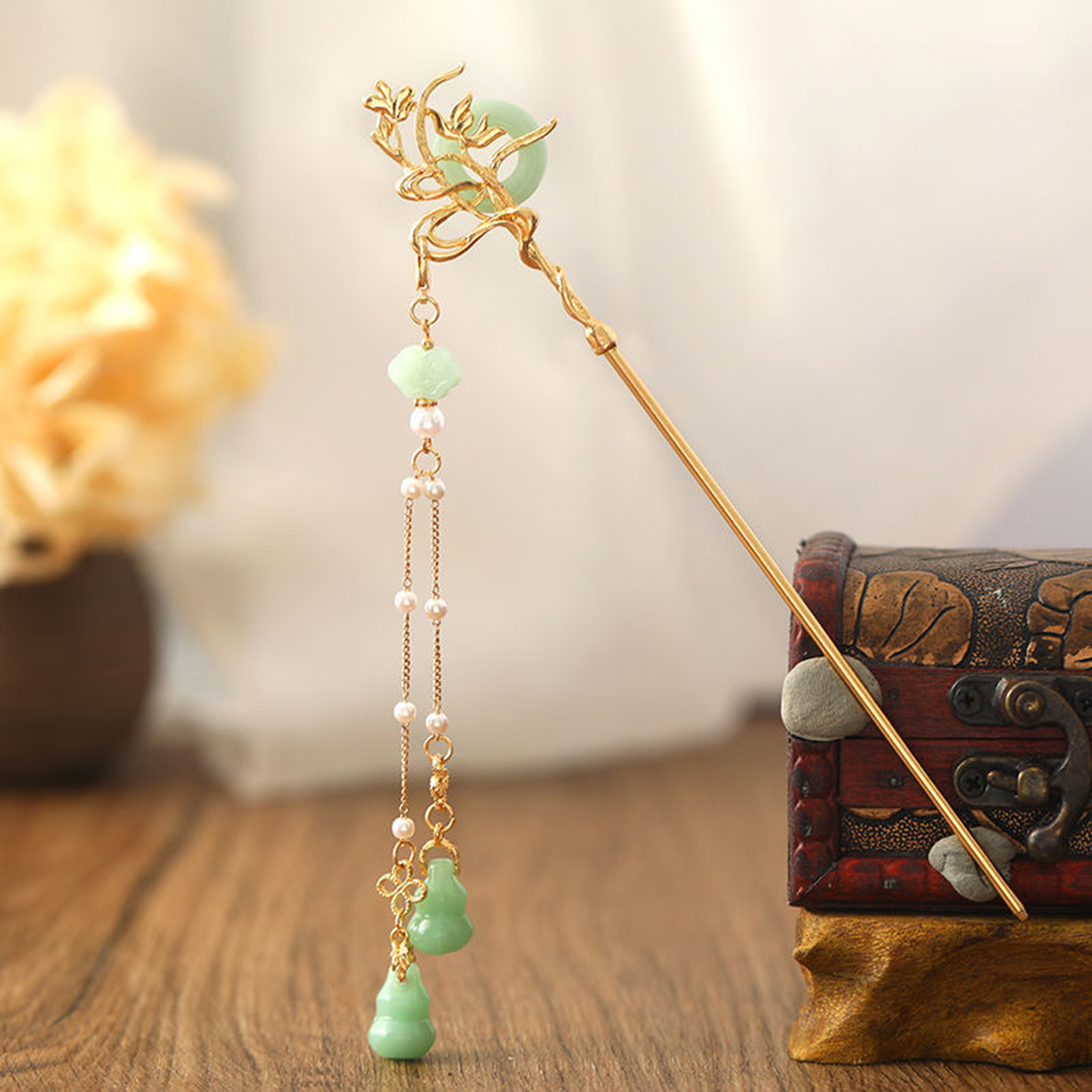 Chinese Style Glass Hairpin Fo - Hair Care Ingredients ulasan dan harga