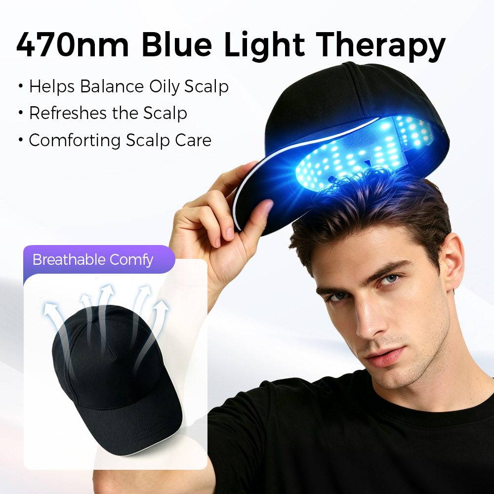 LED Hair Growth Cap Red Blue L - Hair Care Routine ulasan dan harga