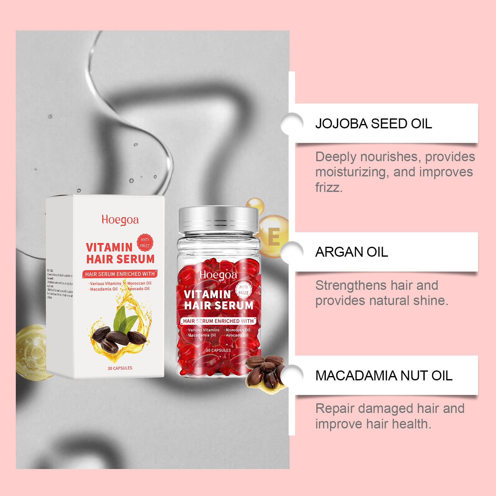 Vitamin Hair Care Serum Capsul - Hair Care Hair Serum ulasan dan harga